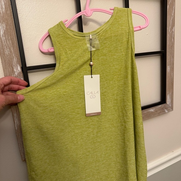 Cala Light Green Tank Top - Picture 1 of 2